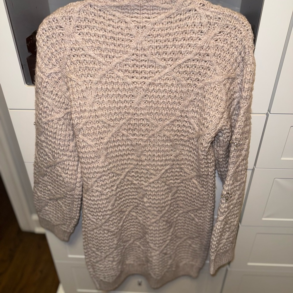 Express Cream Knit Top - Picture 3 of 4